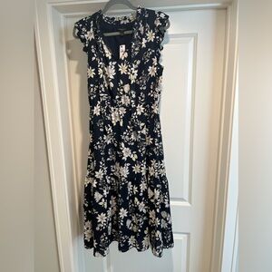Banana Republic size 12 blue ruffle dress.